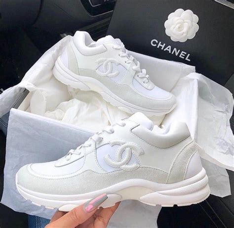 chanel triple white|Chanel sneakers sale.